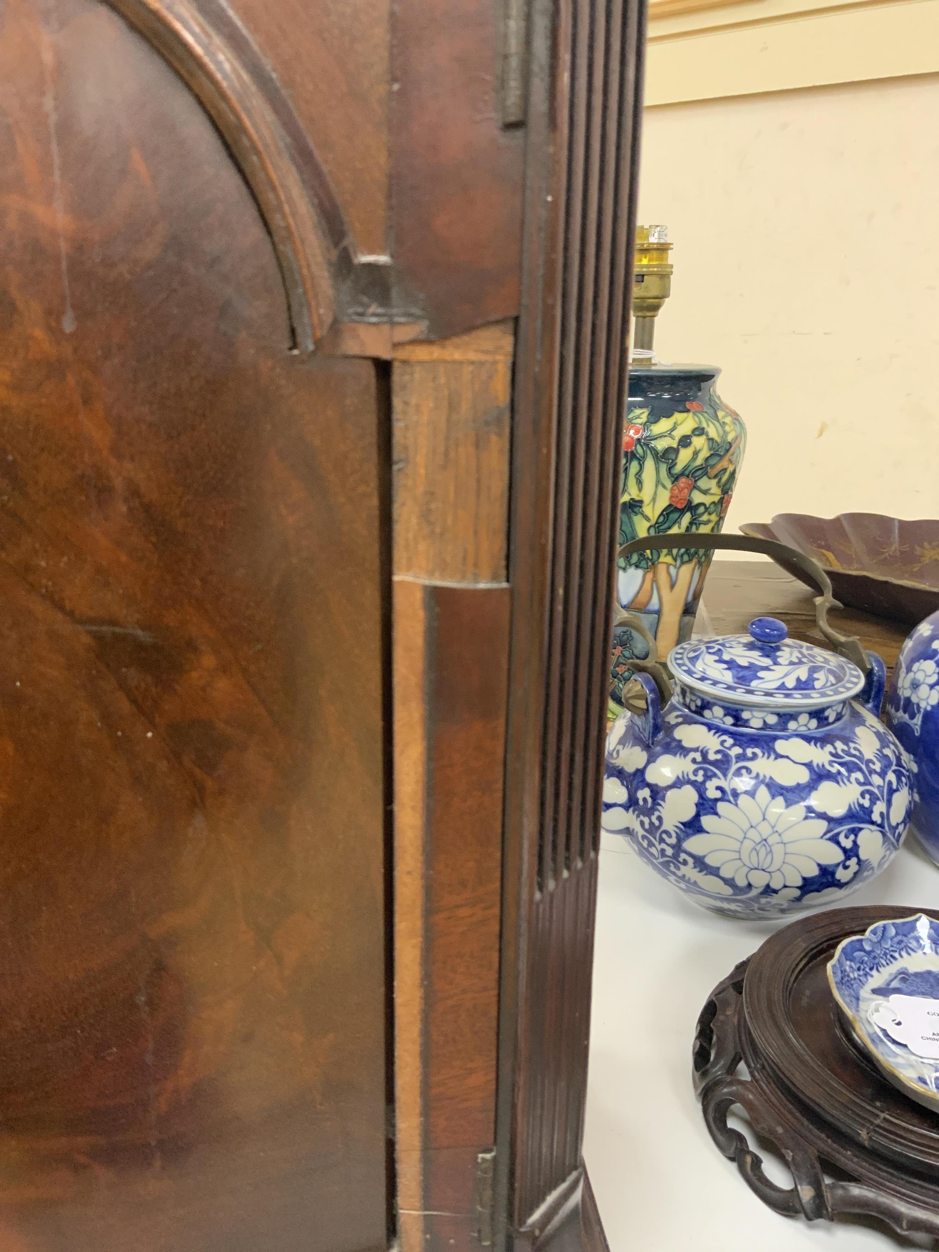 A George III mahogany bracket clock, signed Willm. Willington, London, 54cm high